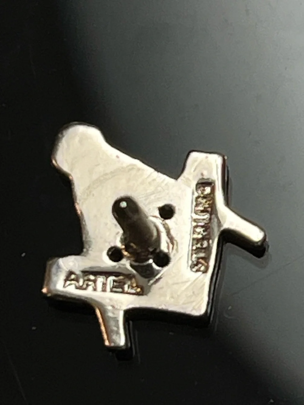 ARTEL Sterling Silver Masonic Lapel Pin/ Tie-Tac with Marcasite Crystal Accents